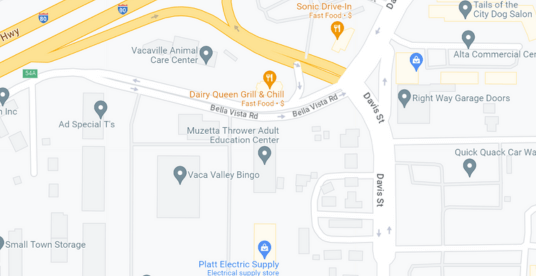 Vacaville, CA Map